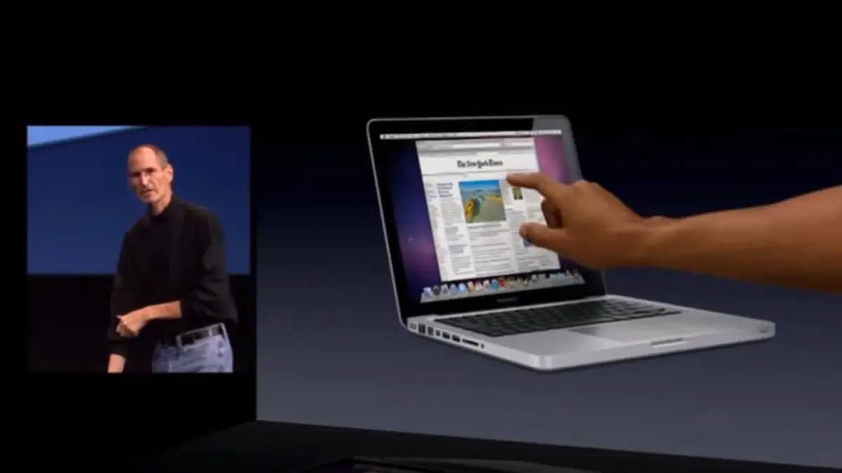 Steve Jobs was not a fan of touchscreen laptops