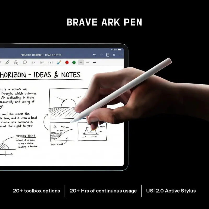 Brave Ark Tablet Launches with 12.95-inch Display and 14,550mAh Battery
