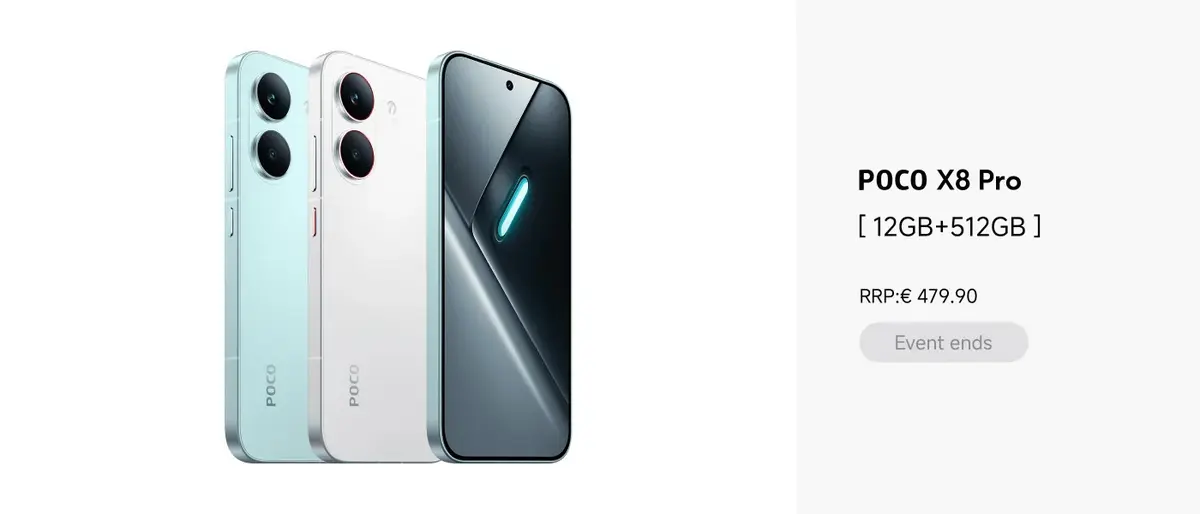 Poco X8 Pro and X8 Pro Max Pricing Accidentally Revealed