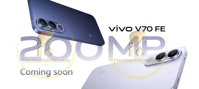 vivo V70 FE Design and Specs Leaked with 200MP Camera